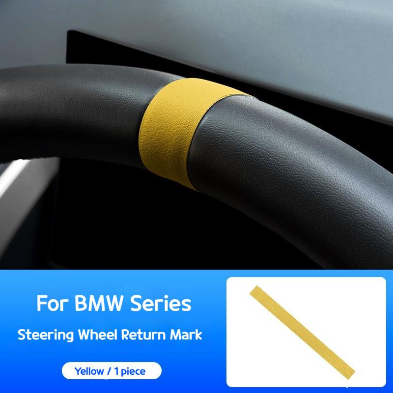 Pro BMW řady 3 5 G20 G60 X3 X5 G45 G05 auto Kůže Štítek pro zarovnání volantu dekorativní nálepka Interiérové doplňky