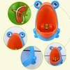 Frog Shape Baby Boys Standing Potty Cartoon Wall-Mounted Kids Boys Toilet Potty with Removable Isolation Urine Bag