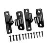 4 Pack Portable Sturdy Wall Mounted Gate Hinges Stainless Steel Materials Accessory for Wood Fence and Outdoor Gate