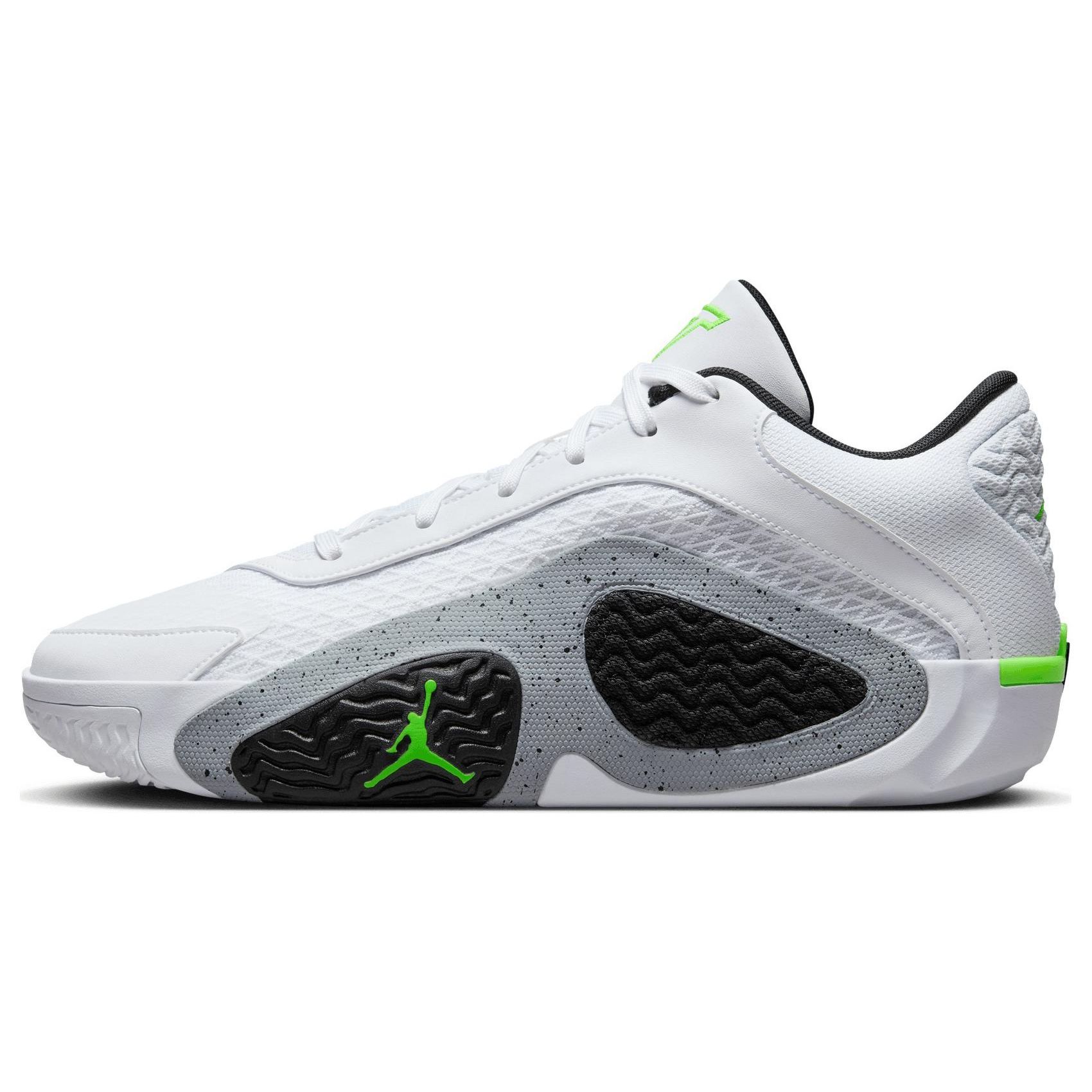 Air Jordan Tatum 2 Pf Legacy White Electric Green Black Wolf Grey FJ6458-100 44.5