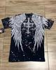 Herren 2000er Affliction Oversized T-Shirt Vintage Punk Hip Hop Grafikdruck Rundhals Baumwolle Kurzarm Oberteil