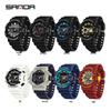 Sanda Unisex Luminous Sports Watch: Trendy, Waterproof, and Ideal for High School Students