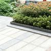 Imitation Stone Garden Fence Garden Landscaping Edging Border Panel Decorative Plastic Retaining Border with Stake for Flower Bed Path Lawn Outdoor