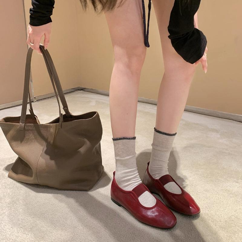 ~ Sheep pattern round head elastic belt versatile and comfortable Mary Jane shoes women's spring and summer