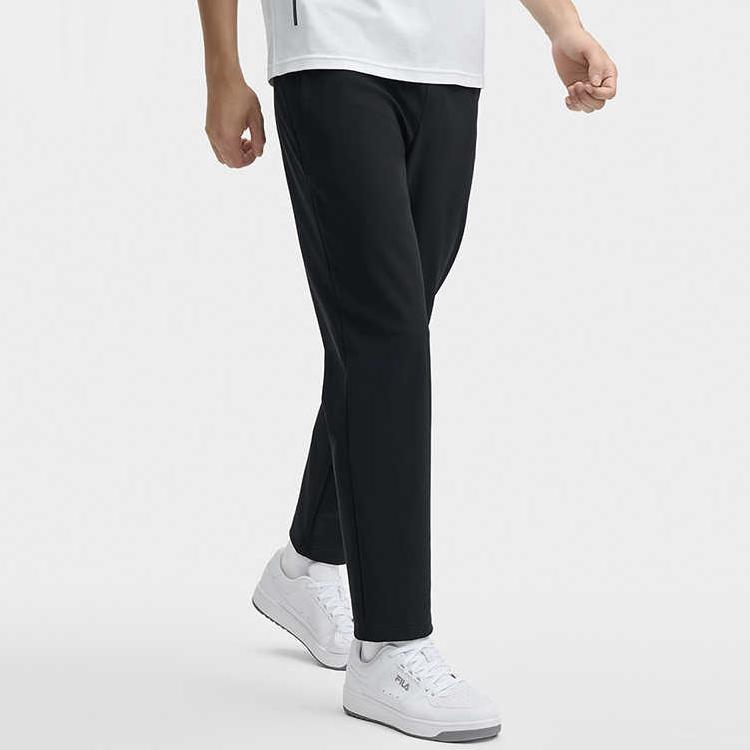 New FILA Knitted Sweatpants Men's Jet Black F11M443602FBK