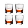 235ml 4pcs Set Beer Brandy Foreign Wine Glasses European Crystal Whiskey Glass Transparent Drinkware Liquor Goblet Beverage Cup