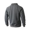Herrenstil Neues Frühling Herbst Sweatshirt - Half-Zip Revers Pullover mit modischem Jacquard Casual Oberteil