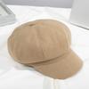 Milliner Maug Beret Vintage Plaid Octagonal Hat British Vintage Painter Hat Fashion
