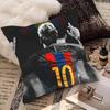 Federa Cuscino Stella del Calcio L-Lionel M-Messi Quadrato Camera da Letto Divano Comfort per il Tempo Libero Cuscino Auto Soggiorno Decorazione per la Casa