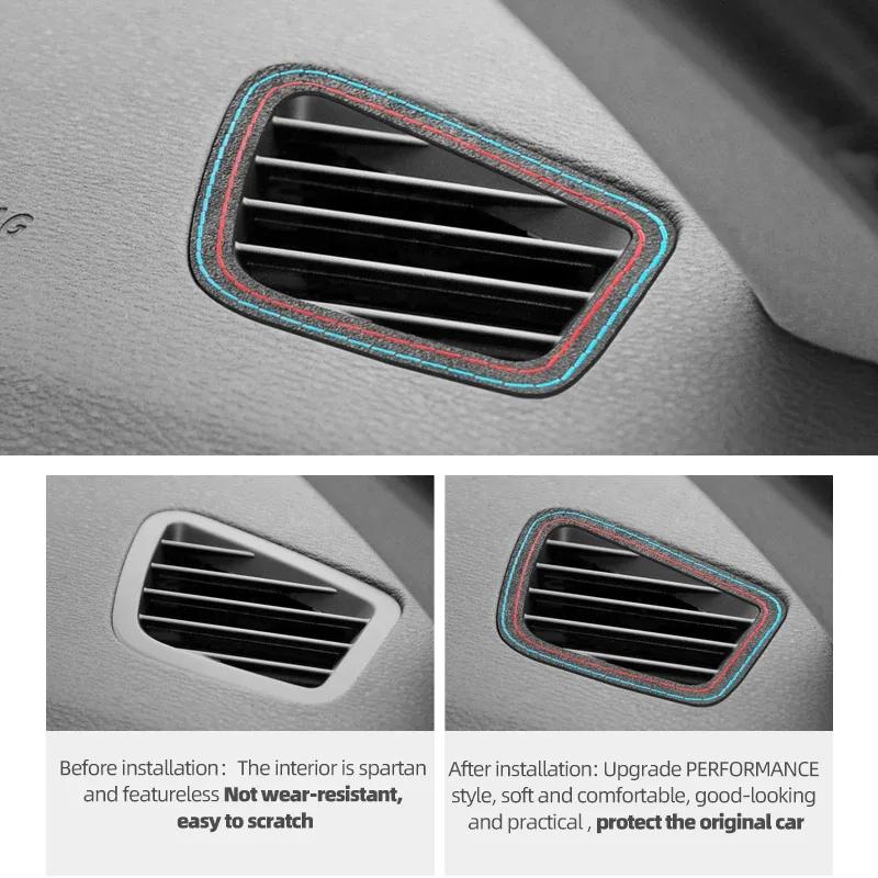 Betterhumz für BMW X3 F25 X4 F26 Auto Innenraum Armaturenbrett Instrumentenlüftungsauslass Verkleidung Aufkleber Aus Alcantara Zubehör