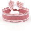 Ethnic Style Woven Bracelet with Embroidered Tassels - D Family DIY Promotion Wristband