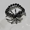 Bracciale con Perline Ragno Nero Gotico per Donne Uomini Ragnatela Unica Charms Gioielli Fatti a Mano Regali di Amicizia Accessori