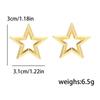 Handmade Stainless Steel Earrings Bean/Star/Floral/Butterfly/Coral Ear Studs Accessories Trendy Jewelry for Ladies