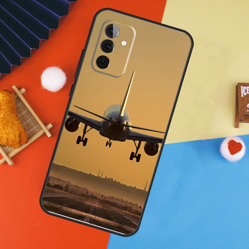 Airplane Plane Aircraft Case For Samsung Galaxy A16 A26 A36 A56 A17 A55 A35 A15 A52 A32 A12 A53 A33 A13 A14 A34 A54