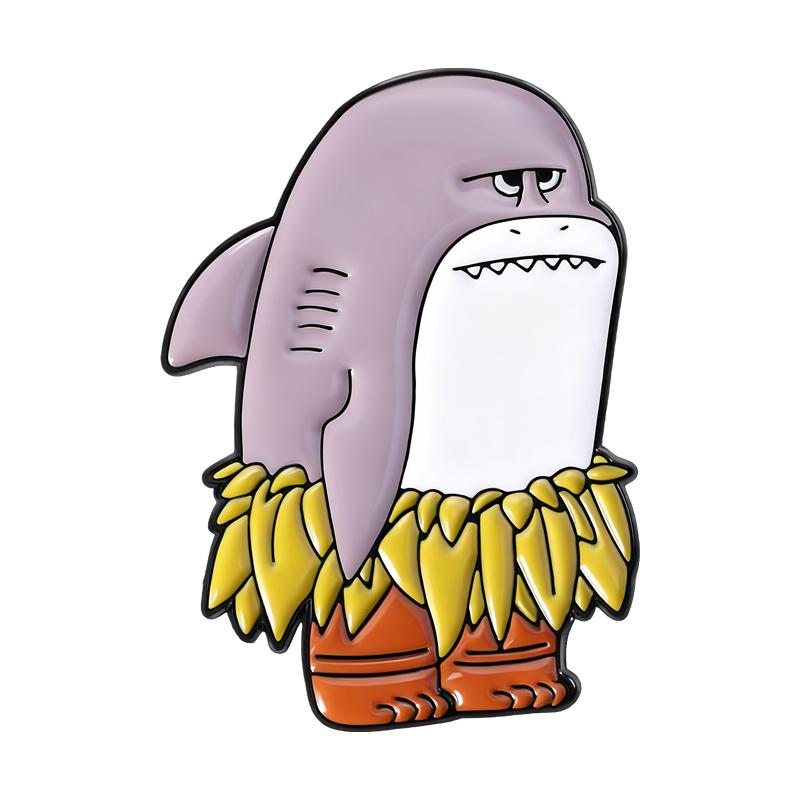 

Hawaii ALOHA State Enamel Pins Custom Ocean Wave Beach Shark Brooches Lapel Badges Cartoon Movie Jewelry Gift for Kids Friends