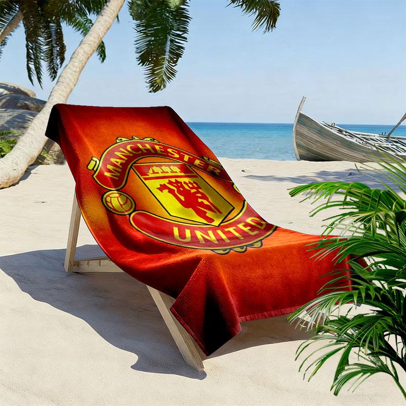Epic MUFC Journey Print Beach Towel, Large Soft Quick Dry Towel for Beach Camping Swimming