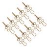 Bronze Sewing Hooks Eyes Durable Metal Fur Coat Hook Fasteners Covered Hook Eye Closures  For Coats