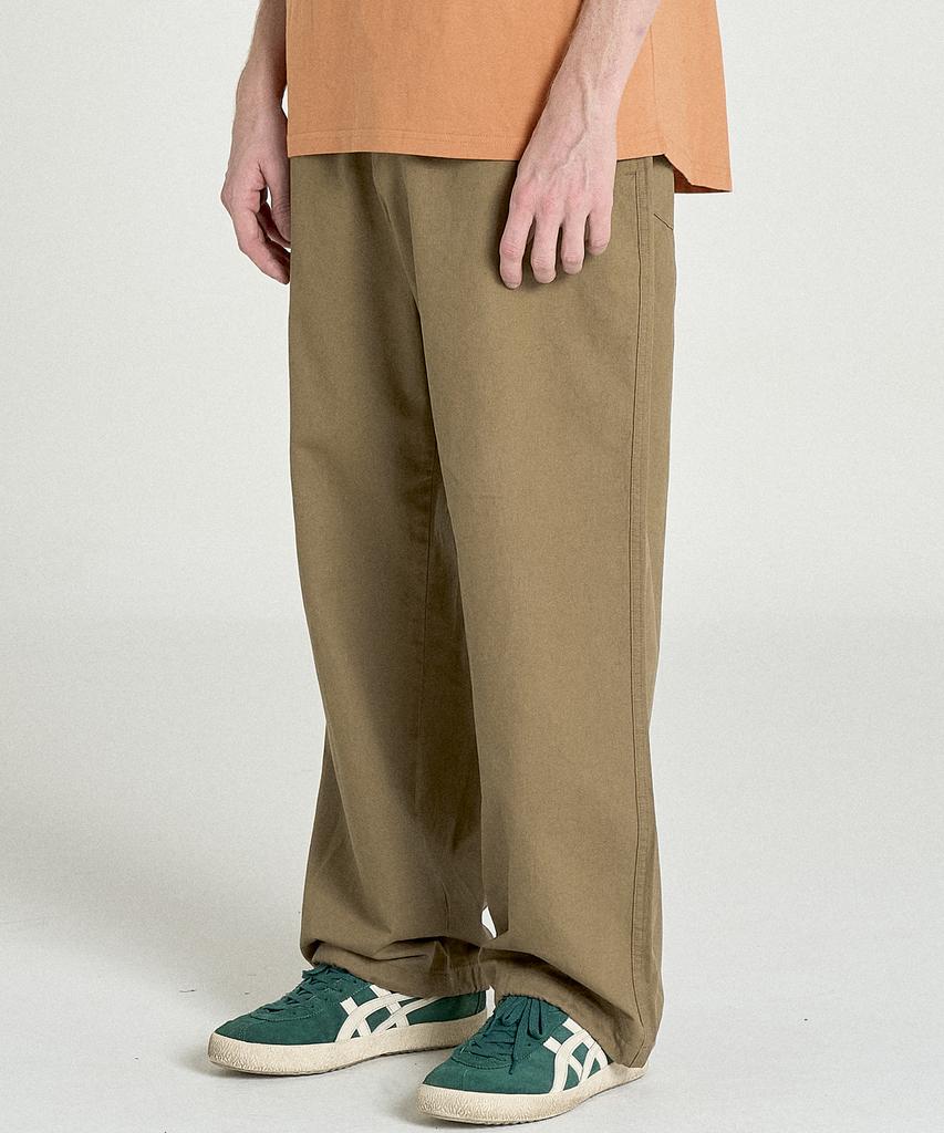 Wegeu Banff Relaxed Cotton Pants (Beige)