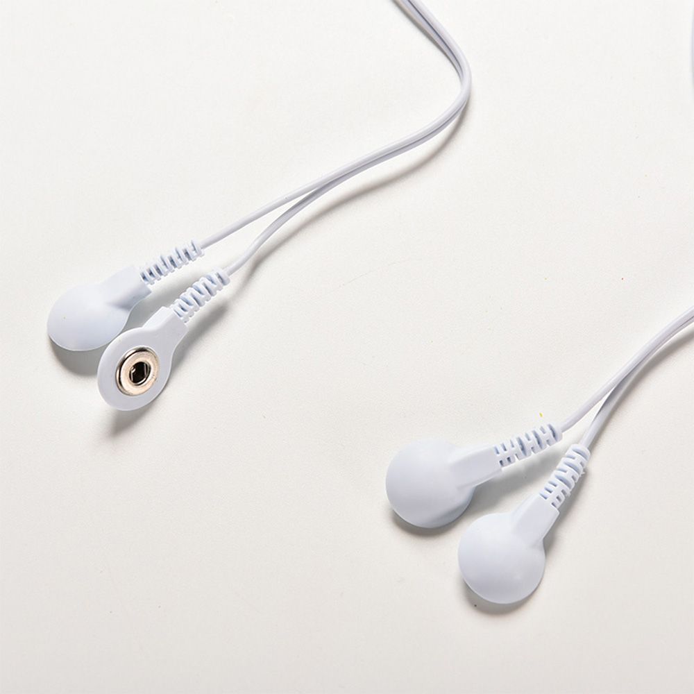 Wires Lead Machine Buttons Massager Digital Plug 2.5mm TENS Electrode Wire