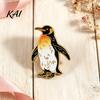 Enamel Penguin Pin Animal Brooch Pin, Bear Fox Dog Hedgehog Badge, Decorative Men Women Alloy for Coats Sweaters Scarves Badge