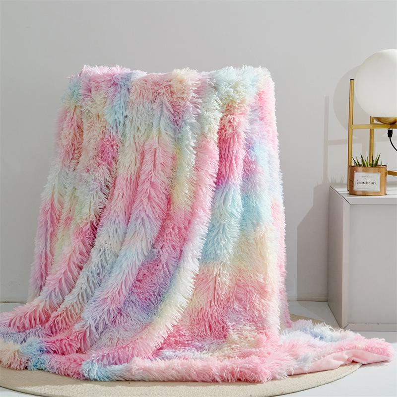 Plush Velvet Double-Layer Blanket for Kids Sofa or Quilt Cover