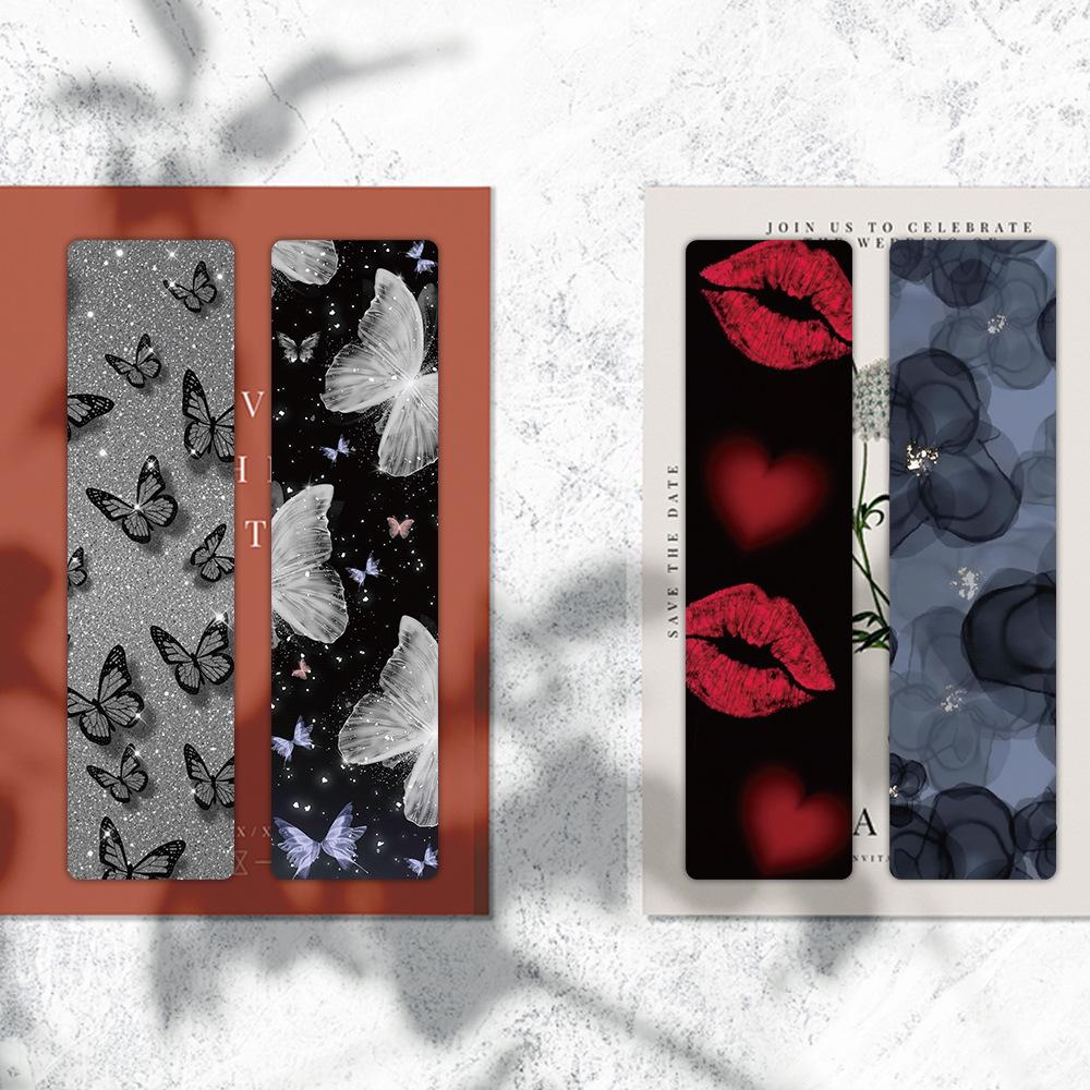 24pc Night Butterfly Language Creative Reading Paper Bookmark Small Gift
