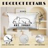 Cute Not Today French Bulldog Throw Pillow Covers 12x20 inch, Funny Pug Dog Pillowcases Home Decor for Bed Couch Sofa Therapy Office Living Room,