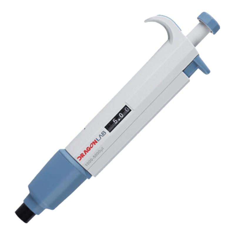DLAB TopPette Manual Single Channel Adjustable Pipette 500-5000μL