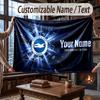 Custom Name Flannel Throw Blanket Brighton & Hove Albion Football Pattern Warm Home Decoration