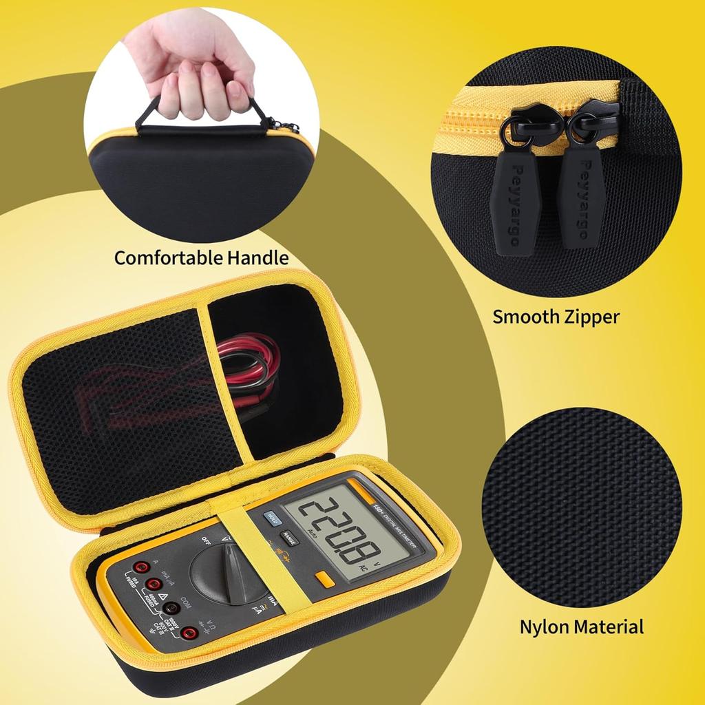 Storage Case Compatible with Fluke 15B+ / 17B+ Digital Multimeter