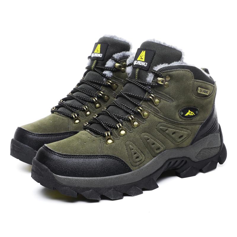 Herren Klettersneaker Sommer Casual Outdoor Sport Samt Wärme Wandern Abriebfest Stoßdämpfung Trekkingschuhe