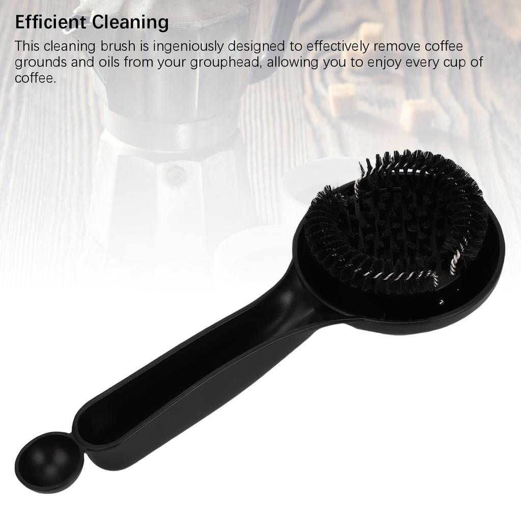 Kaffeemaschinen-Reinigungsbürste Hocheffiziente Spritzschutz-Nylonborsten Gruppenkopf-Bürste zum Waschen