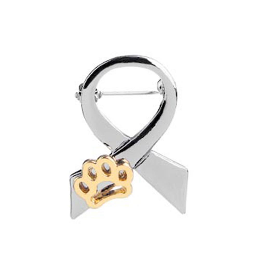 Colorful Pet Paw Print Bowknot Tie Brooch Unique Animal Ornament Pin Dog Paw Pattern Lapel Pin for Dog and Cat Lovers