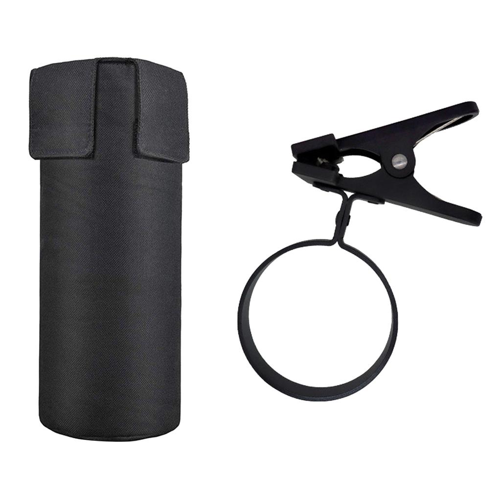 Drumstick Bag for Drum Set Clamp On Stick Holder Bag Container Drumstick Container Bags, Drum Stick Holder Frame Mount