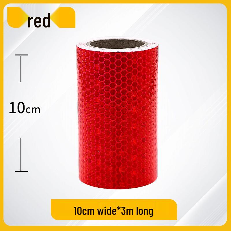 Night Safety Anti-Collision Reflective Strips - Traffic Warning Stickers with Microprismatic Film