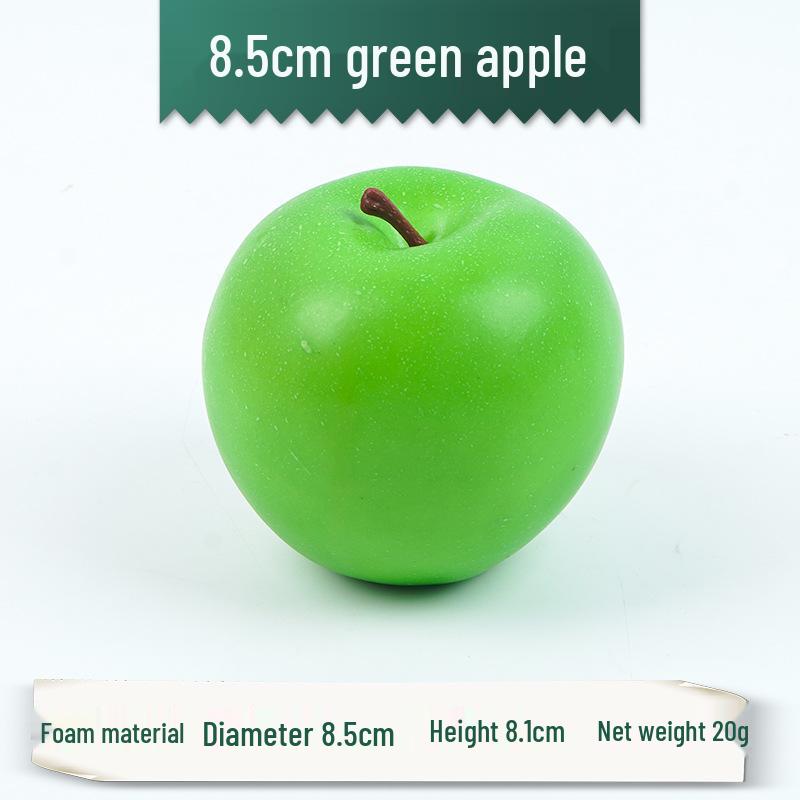 

Red & Green Fake Apple Model - Photography Prop & Home Decor