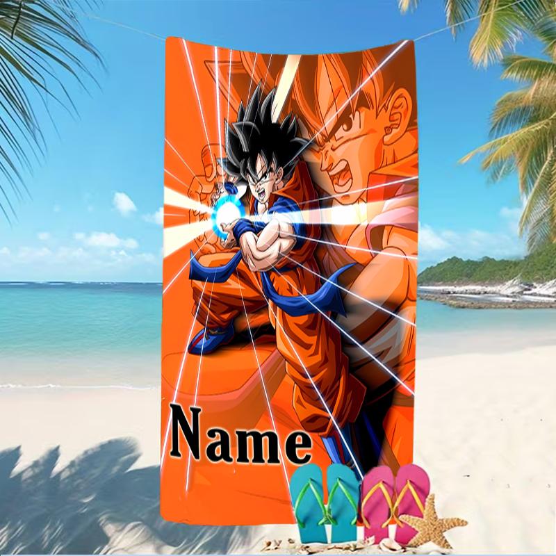 Customizable Personalized Beach Towels Dragon Ball Themed designs.Suitable for the Beach, Yoga, Sports;ideal As Beach Accessories