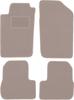 Dywaniki welurowe w kolorze beżowym: Peugeot 206 hatchback, SW, kombi, CC, kabriolet (1998-2010)