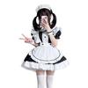 Catwoman Black and White Maid Outfit Japanese Anime Cosplay Girl Cos Maid Uniform Coffee Maid Princess Dress
