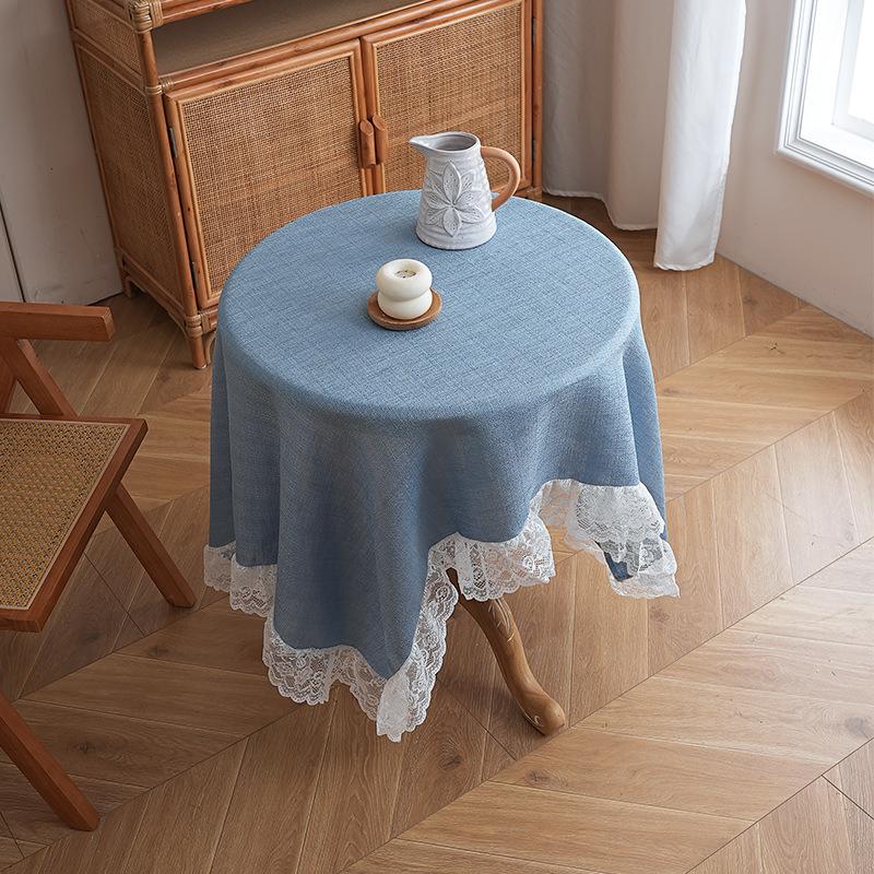 Nordic Simple Linen Tablecloth Household Rectangular Dining Table Cloth Ins Style Coffee Table Cover Table New Lace Cloth