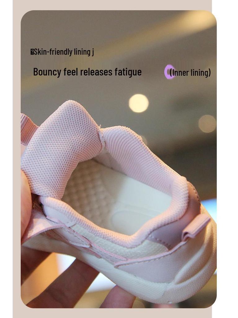 Breathable Anti-Slip Soft Sole Baby Walking Shoes - Boys & Girls Color Block Magic Tape