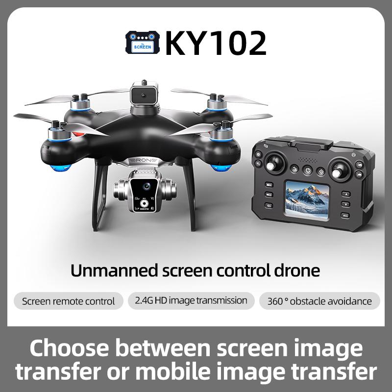 New Ky102 Drone With 4K Camera Brushless Motor Screen Controlled Version Obstacle Avoidance Quadcopter Dron RC Toys For Boy