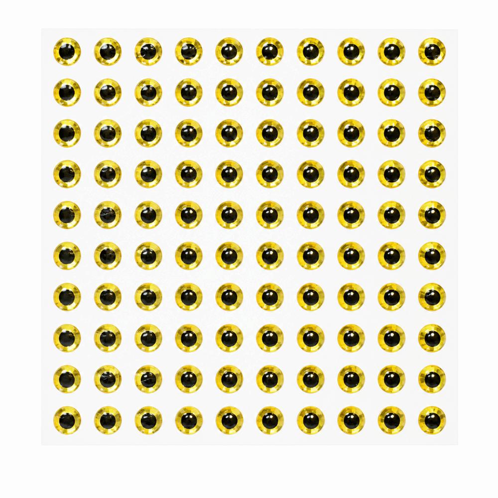 300PCS Self-Adhesive Fish Eyes Stickers 3D Holographic Artificial Fishing Eyes  Lure Making