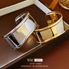 Cold Style Metal Irregular Opening Bracelet, Niche High-end Bracelet, Exaggerated European and American Bracelet