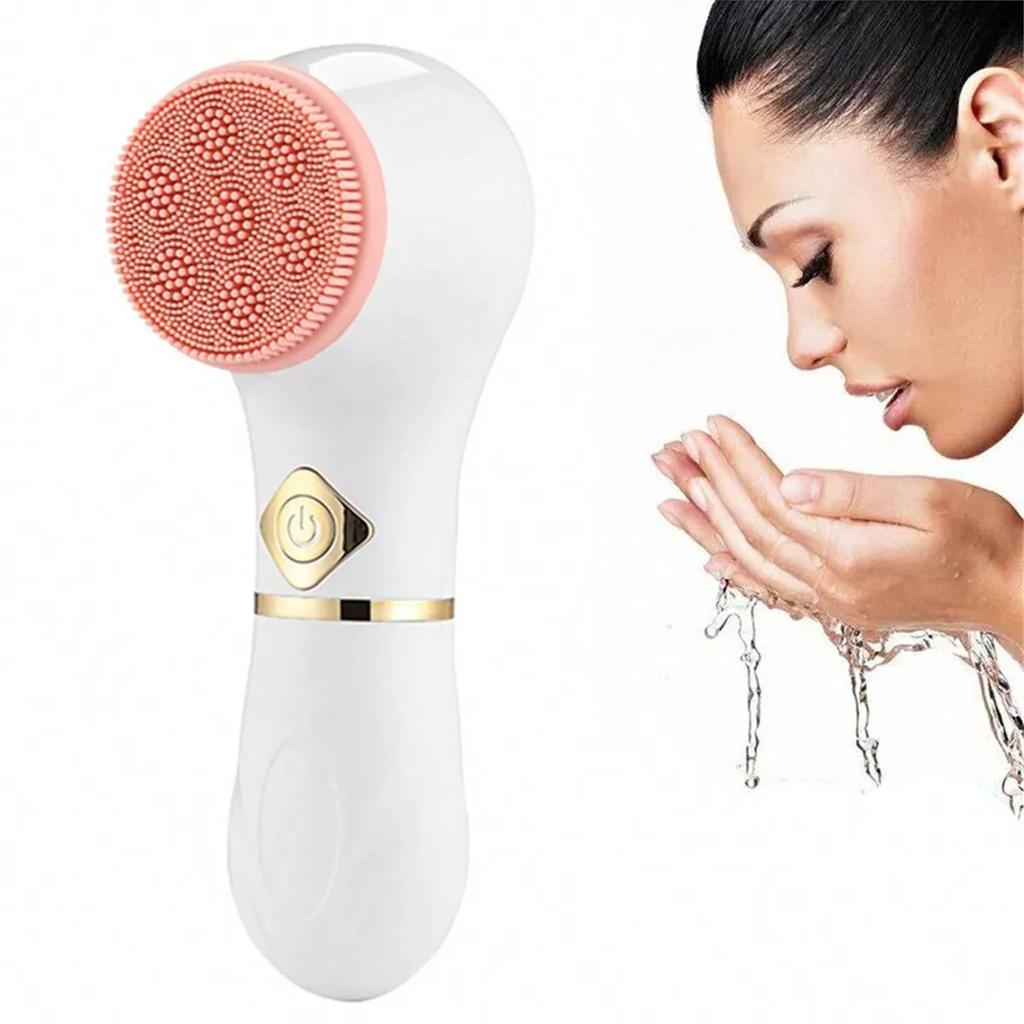 Electric Facial Cleansing Brush, Spin Face Brush For Deep Cleansing,Gentle Exfoliating And Massaging, 3 Brush Heads Rechargeable
