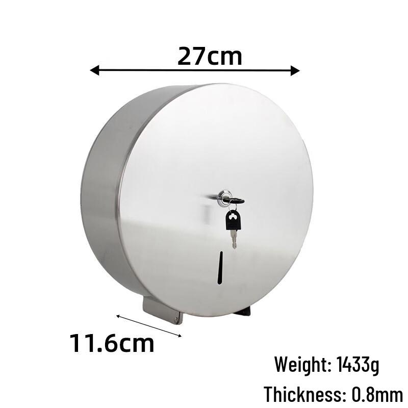 cmaos Wall-Mounted Round Roll Paper Holder