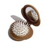 Portable Mini Hair Comb With Mirror Hair Salon Hairdressing Small Size Massage Folding Hair Brush 2-in-1 Air Cushion Comb