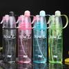 Water Bottle with Straw Drink Spray Cup Cycling Hiking Outdoor Sports