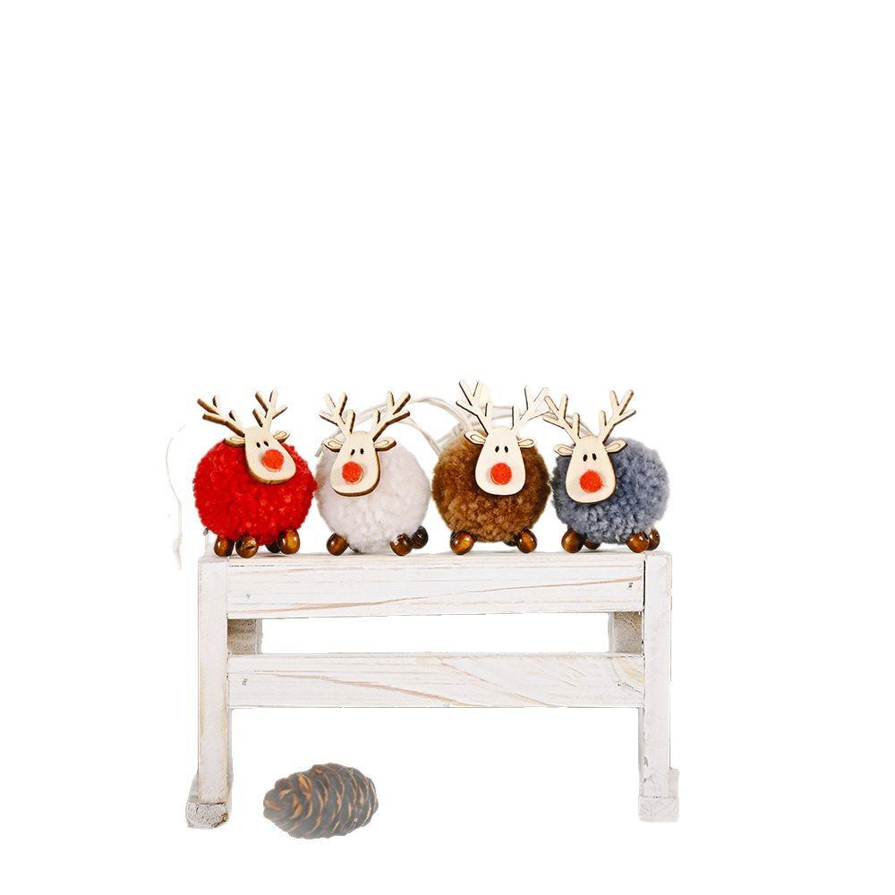 Felt Reindeer Ornament - Creative Christmas Tree Moose Pendant Decoration & Gift