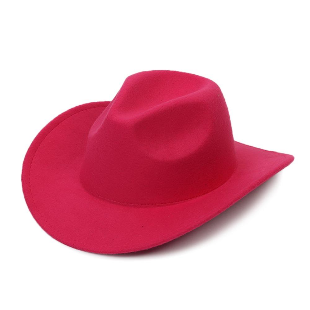 Solid Color Jazz Cap Felt Panama New Fedora Hat Dress Dance Party